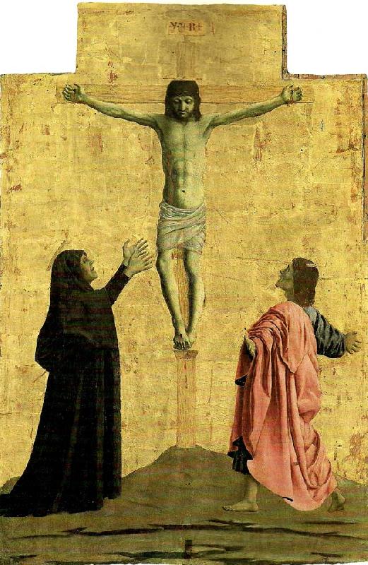 Piero della Francesca crucifixion Norge oil painting art